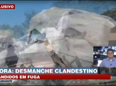 Polícia descobre desmanche clandestino; dois bandidos fogem