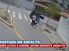 Arrastada pelo asfalto