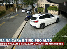 Bandidos atiram em carros blindados e ameaçam motoristas