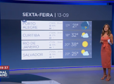 Previsão do tempo: Sul começa a melhorar com avanço da frente fria