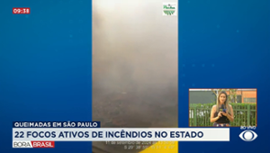 SP: 23 cidades têm focos ativos de incêndio