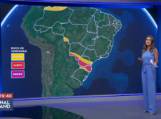 Previsão do tempo: frente fria avança durante o final de semana