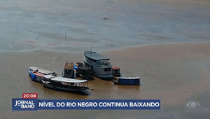 Rio Negro atinge nível alarmante e preocupa quem depende da navegação