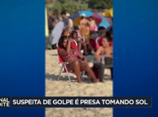 Suspeita de golpe é presa enquanto tomava sol na praia