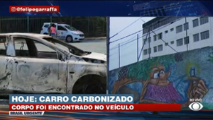 Corpo é encontrado no porta-malas de carro carbonizado