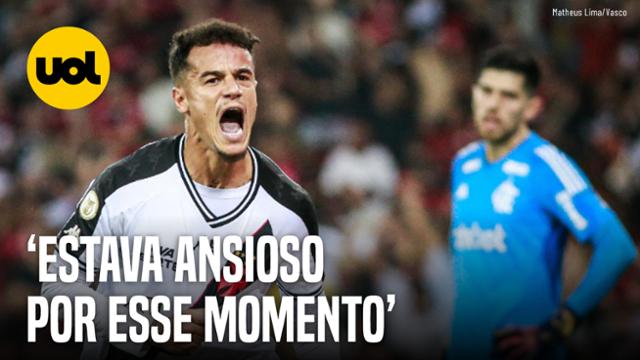 COUTINHO DESABAFA APÓS 1º GOL EM RETORNO AO VASCO- ?ANSIOSO POR ESSE MOMENTO?