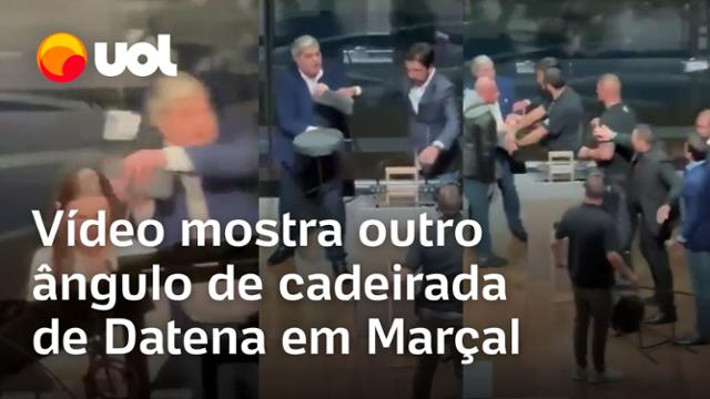 Datena dá cadeirada em Marçal: Vídeo mostra outro ângulo da agressão