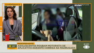 Adolescentes roubam motorista de aplicativo durante corrida na madrugada