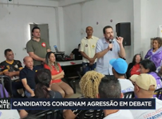 Candidatos condenam agressão em debate de SP