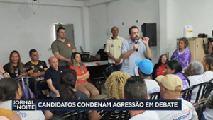 Candidatos condenam agressão em debate