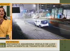 Motorista abandona carro de luxo após acidente de trânsito em Curitiba