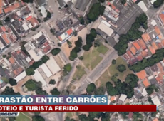 Arrastão entre carrões têm tiroteio e turista ferido no RJ