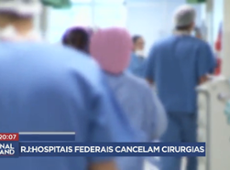 Pacientes de hospitais federais no RJ sofrem com cancelamento de cirurgias