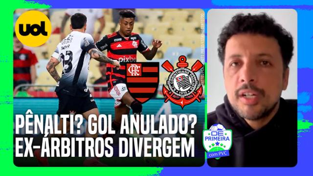 FLAMENGO TEM RAZÃO AO RECLAMAR DA ARBITRAGEM CONTRA O CORINTHIANS? FOI PÊNALTI? EX-ÁRBITROS DIVERGEM