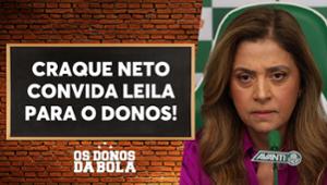 Neto convida presidente do Palmeiras, Leila Pereira, para entrevista