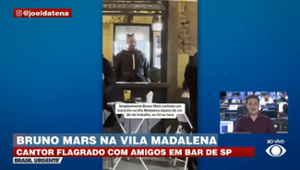 Bruno Mars é flagrado em bar de São Paulo