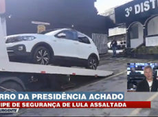 Carro da equipe de segurança Lula é encontrado após assalto