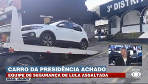 Carro da equipe de segurança Lula é encontrado após assalto