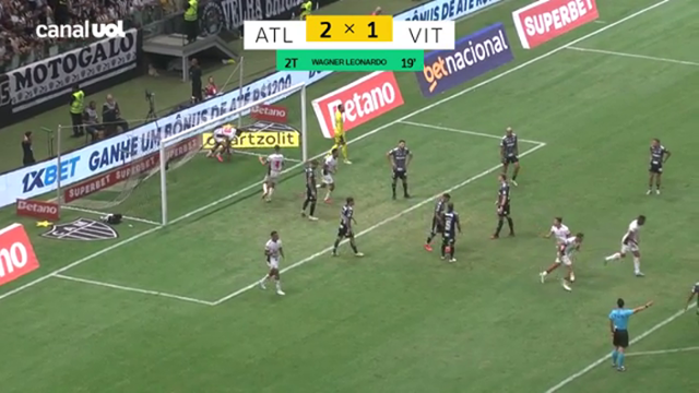 Atlético-Mg 2 X 1 Vitória _ GOOOL! WAGNER LEONARDO