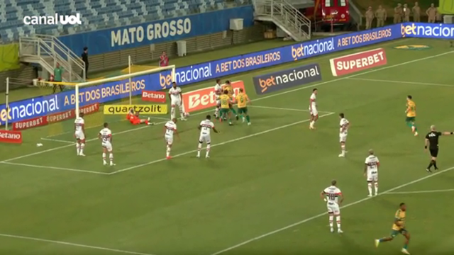 Cuiabá 1 X 0 São Paulo _ GOOOL! BRUNO ALVES