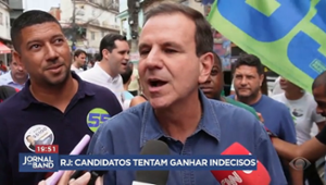 Principais candidatos do Rio foram às ruas no último dia de campanha