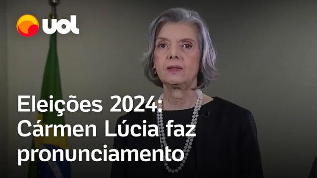 Cármen Lúcia pede eleição 'sem hostilidades nem desalentos insuperáveis'