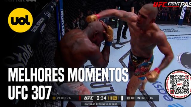 MELHORES MOMENTOS UFC 307: ALEX POATAN NOCAUTEIA ROUNTREE JR. E MANTÉM CINTURÃO DOS MEIO - PESADOS