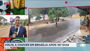 Volta a chover em Brasília após 167 dias