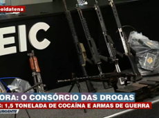 PCC: Armas de guerra e cocaína apreendidas em operação