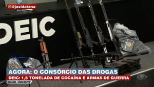 PCC: Armas de guerra e cocaína apreendidas em operação