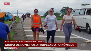 Ônibus atropela grupo de romeiros e deixa um morto em SP