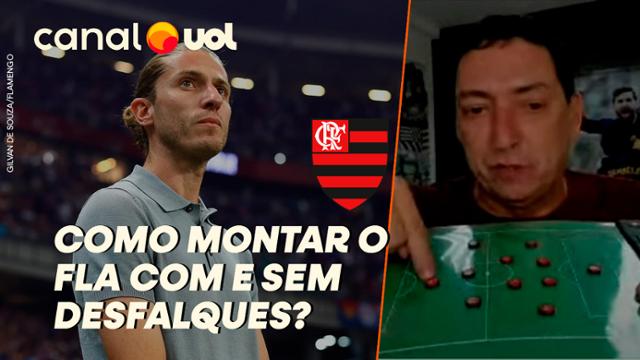 FLAMENGO DE FILIPE LUÍS FICARIA COMO SEM SEUS DESFALQUES? E COM ELES? PVC EXPLICA NA PRANCHETA