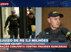 Comandante do Choque fala sobre operação contra fraudes bancárias