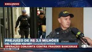 Comandante do Choque fala sobre operação contra fraudes bancárias