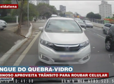 Gangue do quebra vidro: aproveitam trânsito pra roubar