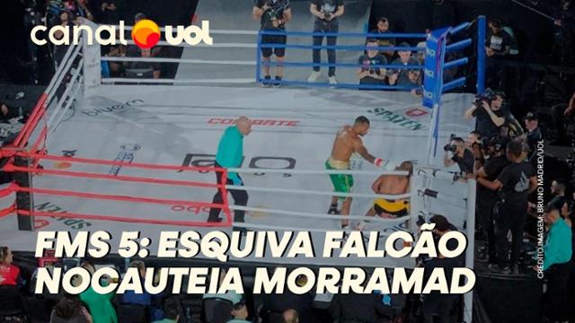 FMS 5: ESQUIVA FALCÃO RESPONDE ÁGUA NA CARA COM MÃO PESADA E NOCAUTEIA MORRAMAD