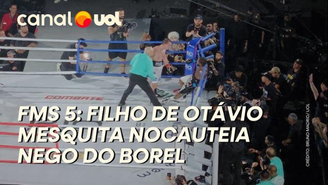 FMS 5: FILHO DE OTÁVIO MESQUITA NOCAUTEIA NEGO DO BOREL, QUE RECEBE ATENDIMENTO NO RINGUE