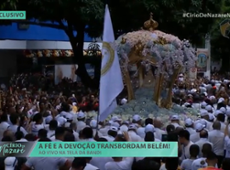 Cátia Fonseca chora ao falar da emoção de acompanhar o Círio de Nazaré