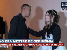 Casal tem casamento interrompido por atirador