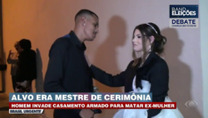 Casal tem casamento interrompido por atirador