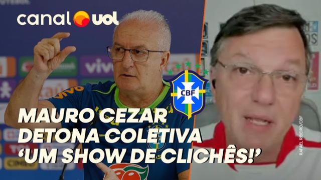 UOL News Esporte: Coletiva do Dorival na seleção é um festival de clichês!, critica Mauro Cezar