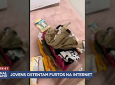 Jovens ostentam produtos furtados de lojas em nova moda nas redes sociais