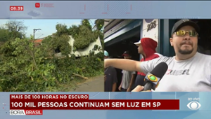 100 mil casas seguem sem energia mais de 100 horas após temporal em SP