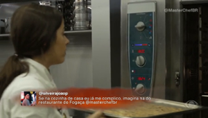 Cozinheira faz prato sozinha em prova de equipe e se estressa: "Indignada"