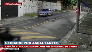 Bandidos apontam arma na cara de vítima e ameaçam