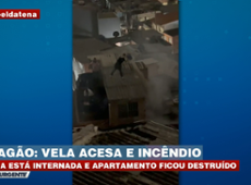 Apagão, vela e incêndio