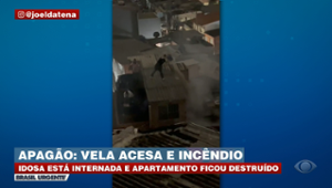 Apagão, vela e incêndio