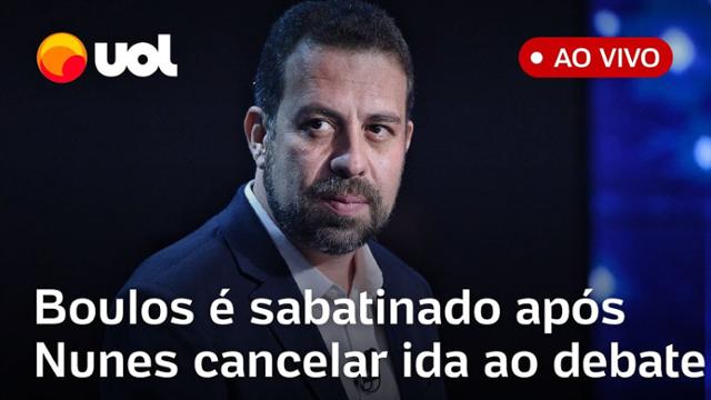 Boulos é entrevistado após Nunes cancelar presença em debate UOL/Folha/RedeTV 17/10/24