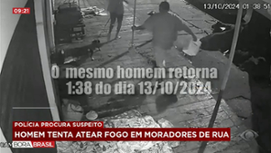 Homem tenta atear fogo em pessoas em situação de rua no RJ