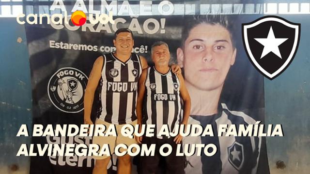 AMOR PELO BOTAFOGO E UMA BANDEIRA AJUDAM FAMÍLIA A LIDAR COM O LUTO: 'REZO PARA CHEGAR OS DIAS DE JOGOS'